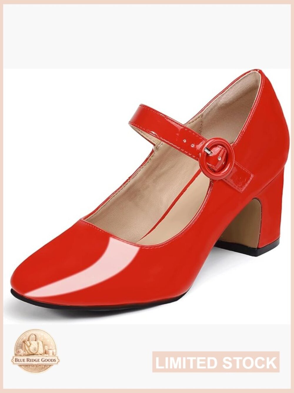 Mary Jane Pumps Chunky Block Heel Dress Shoes Wedding Bridal Work